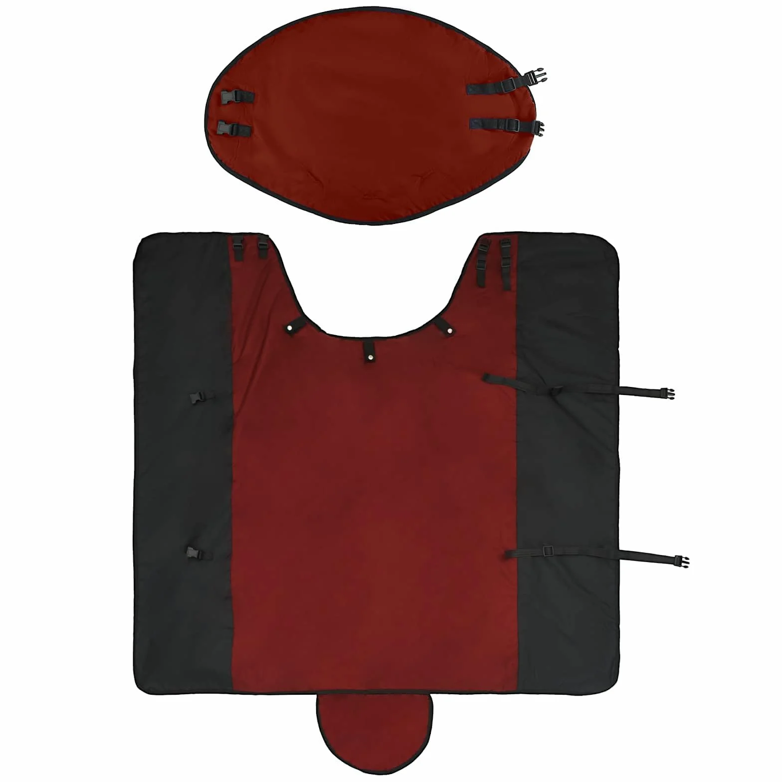 Genérico Manta para Caballo Verde Oscuro y Negro 115 cm Poliéster,Deportes,Actividades al Aire Libre,Equitación,Cuidado de Caballos,Mantas y para Caballos,Rojo,42013131
