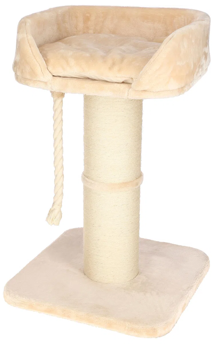 Kerbl Pet Árbol rascador Toni XL, rascador para Gatos, Beige, 58x58x93 cm, Estable y Resistente, para Gatos Maine Coon, rascador Robusto de sisal Natural