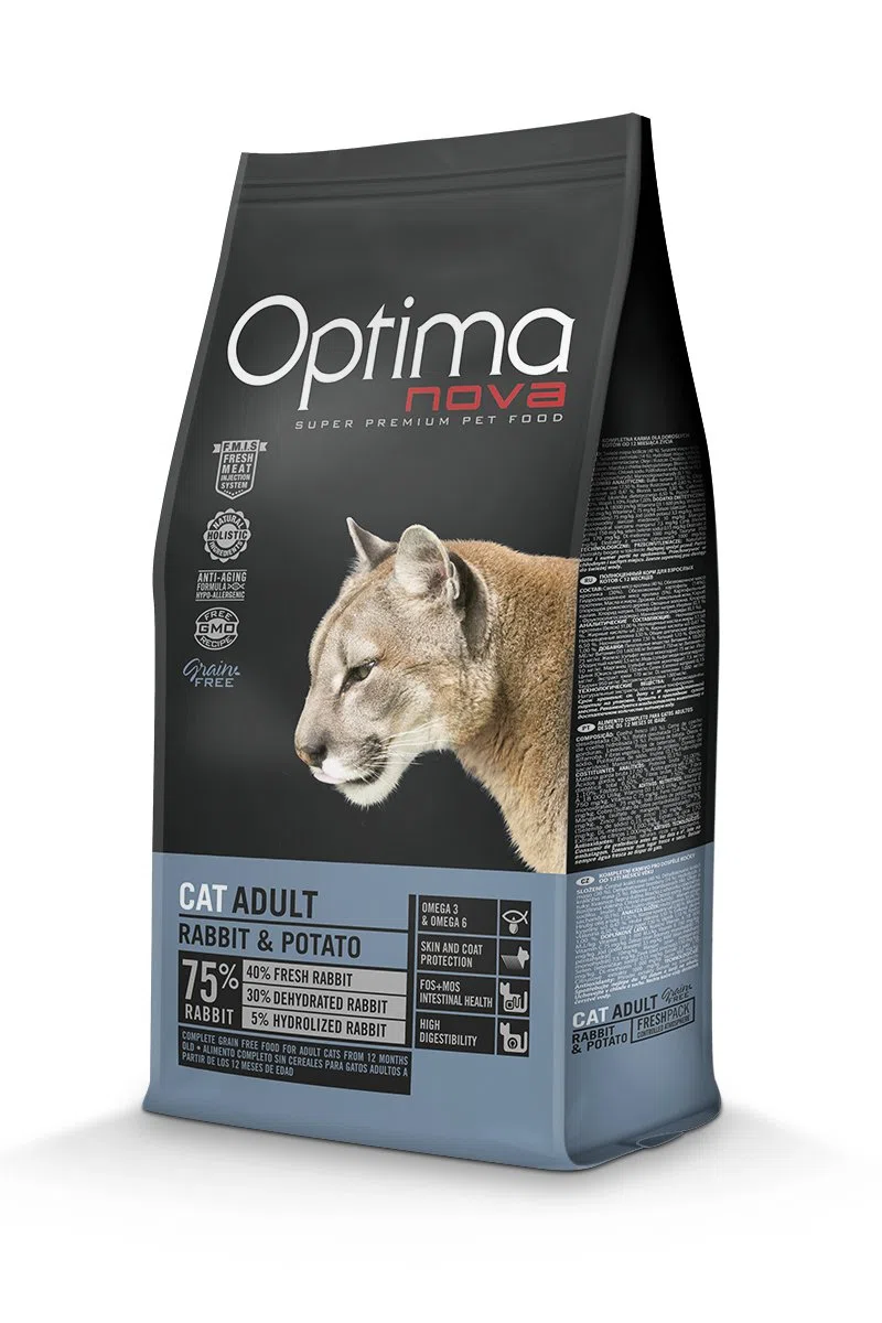Optima Nova Cat Adult Rabbit & Potato Grain Free 8000 g