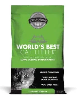 World's Best Cat Litter Original Series 6,4 Kilogram Bag, excepcional olores, descavar clumping rápido y fácil, Pet, People & Planet Friendly