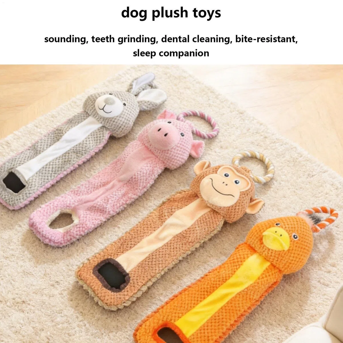 Juguetes Chirriantes Caninos Juego interactivo chirriante resistente de