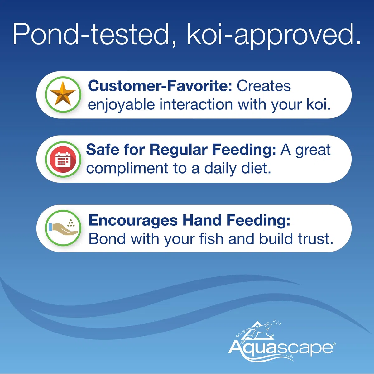 Aquascape Koi Krunchies - Comida para Peces, Alimentos para Manos, Flotante, sabores cítricos Naturales, Vitamina C, 14,1 onzas 81000