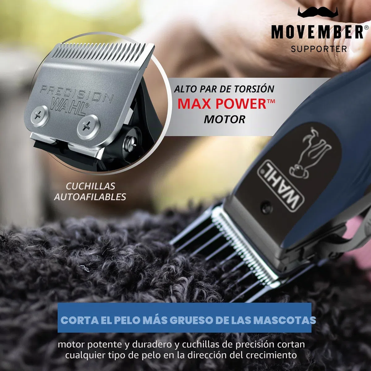 Wahl Power Pro - Cable Recargable de Iones de Litio inalámbrico, Kit de Aseo para Perros – Cortapelos eléctricos inalámbricos Resistentes para Aseo de Las Capas más Gruesas, Modelo 3024675 | Cortapelos eléctricos inalámbricos resistentes para perros para