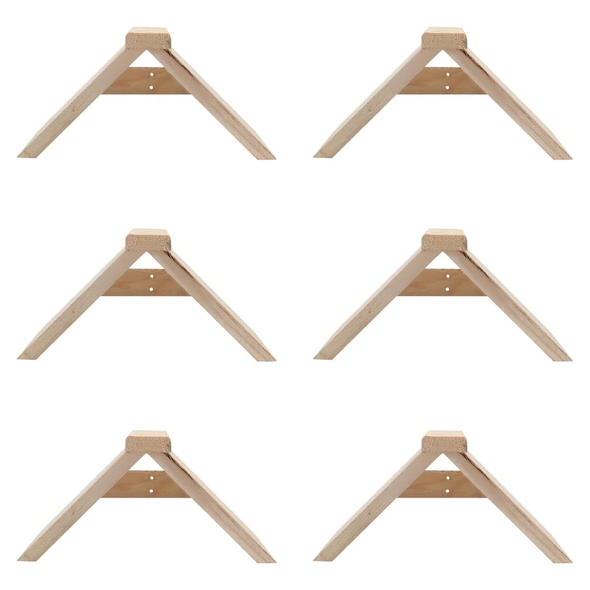 SUPVOX 6 Soportes para Palomas de Madera Maciza, Perchas para Pájaros Pequeñas, Plataforma Estable para Palomar, Accesorio para Jaulas, Soporte Higiénico para Aves, Uso Interior