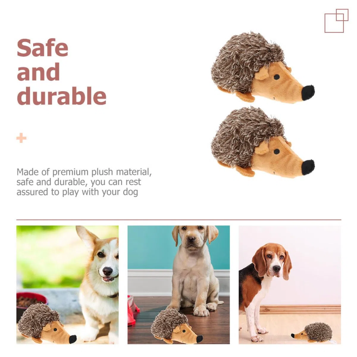 ABOOFAN 6 Piezas Juguete para Mascotas Juguetes para Perros Cachorros Felpa El Perro Resistente a Mordeduras