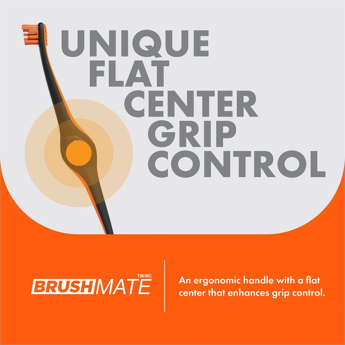 BrushMate Paquete combinado de cepillo de dientes para mascotas y BiteBlock para perros y gatos (mediano, naranja)