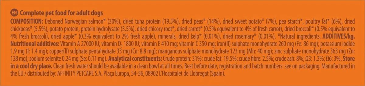 Nature's Variety Selected, Pienso para Perros Adultos Medianos y grandes, Sin cereales, con Salmón noruego sin espinas, 12kg