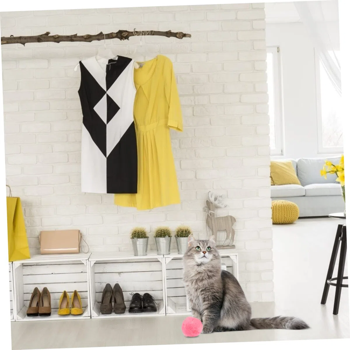 Happyyami 9piezas Juguetes De Pelota para Gatos Sonidos De Animales Accesorios De Interactivos para Mascotas Fomenta El Instinto De Caza y Reduce La Soledad