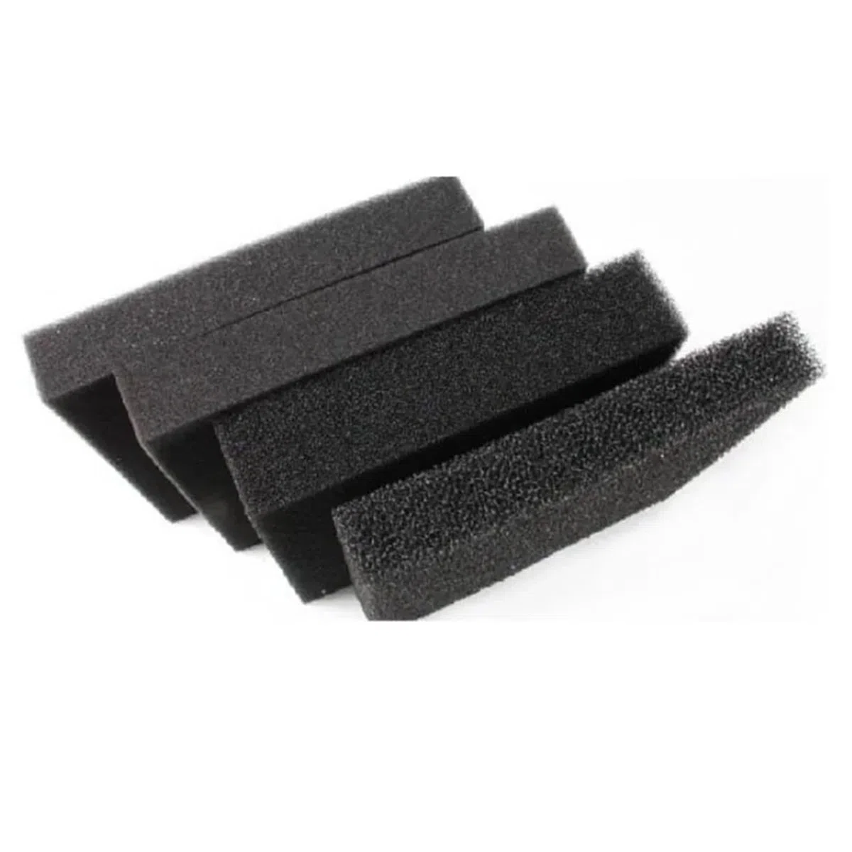 Tejido de neopreno impermeable, Almohadilla de filtro de esponja for pecera de acuario, varios tamaños, color negro(35ppi,50x50x4cm)