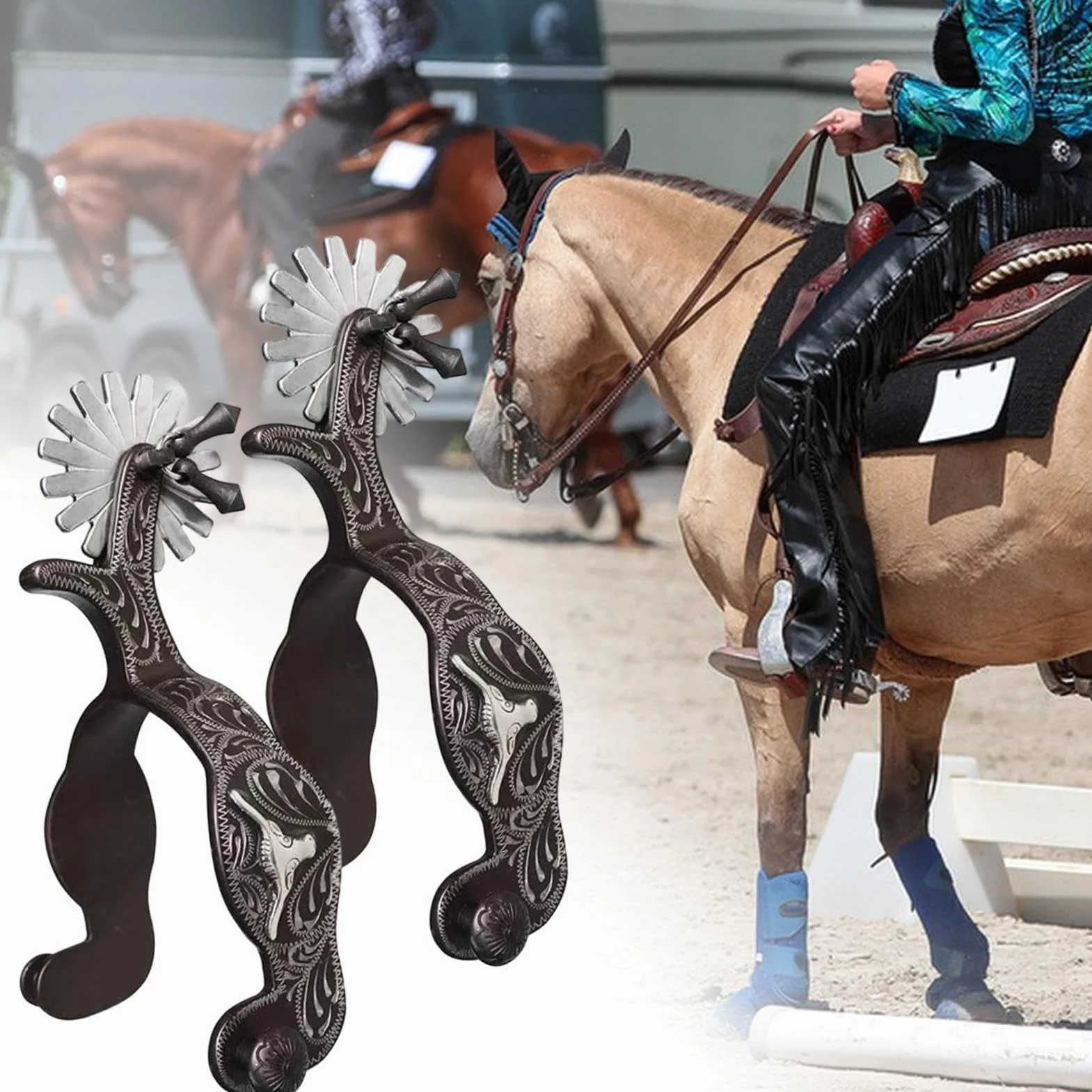 Espuelas Para Botas De Equipo De Competición Ecuestre