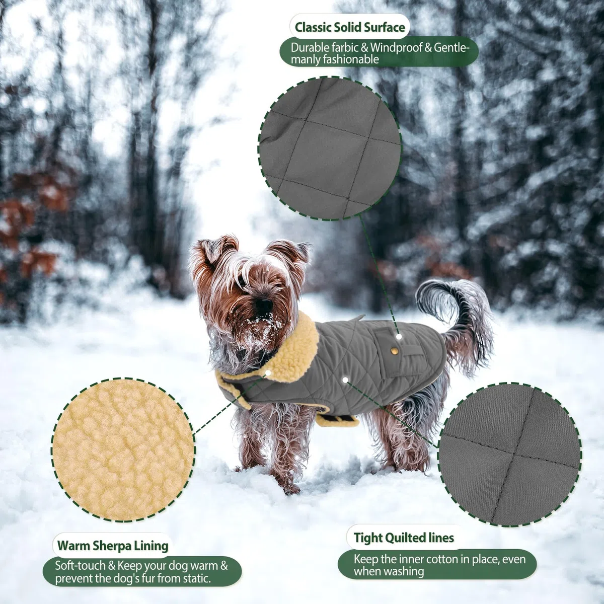 Abrigo Grande para Perro, Chaqueta cálida para Perros extragrandes, Abrigo de Invierno para Perro, Resistente al Viento, Abrigos para Clima frío, Chaqueta de Nieve para Perros, Ropa para Mascotas,