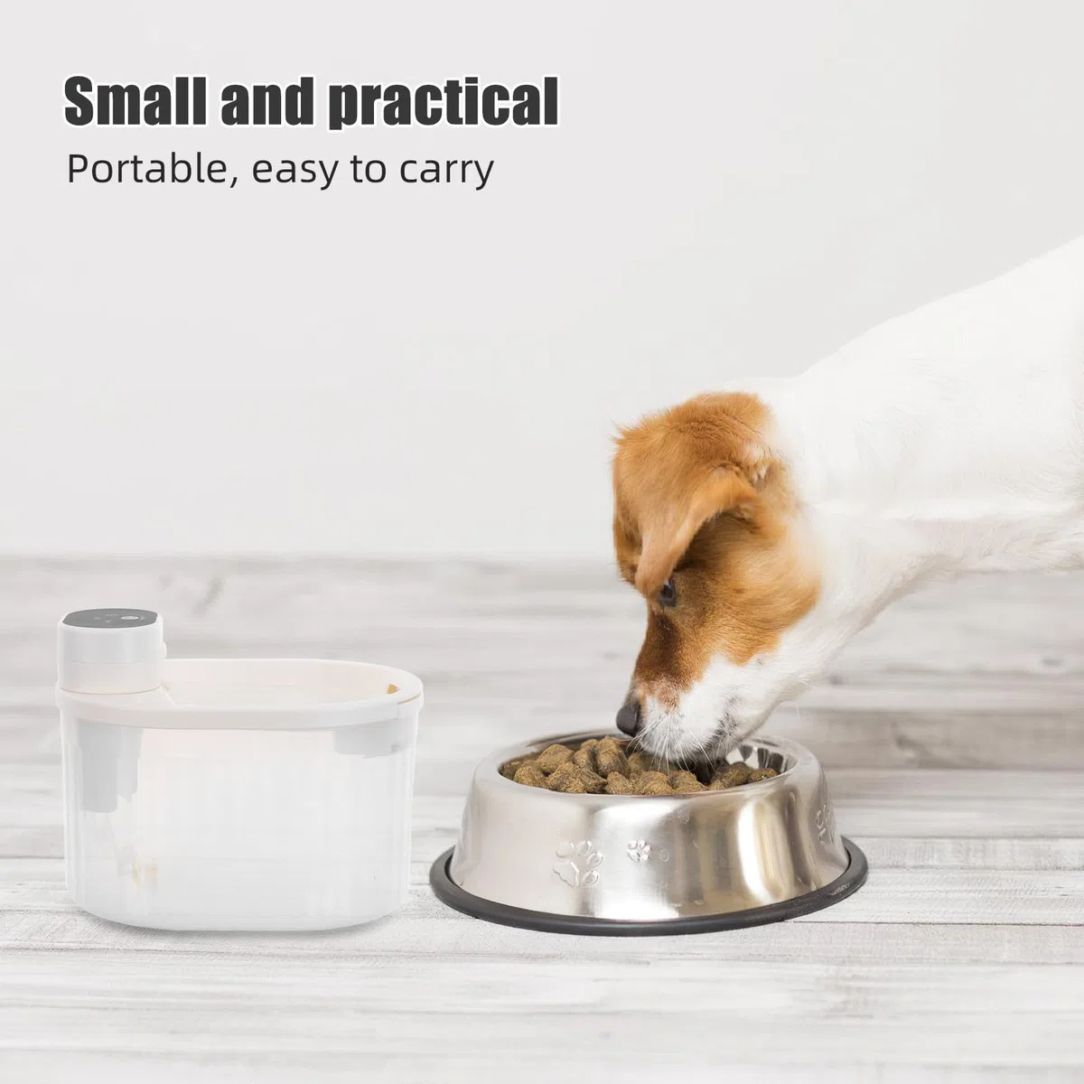 Mikikit Fuente de Agua para Gatos Estación de Bebida para Gatos Agua Corriente Filtrada Inalámbrica Abs 3 L Blanco para Interior Mascotas