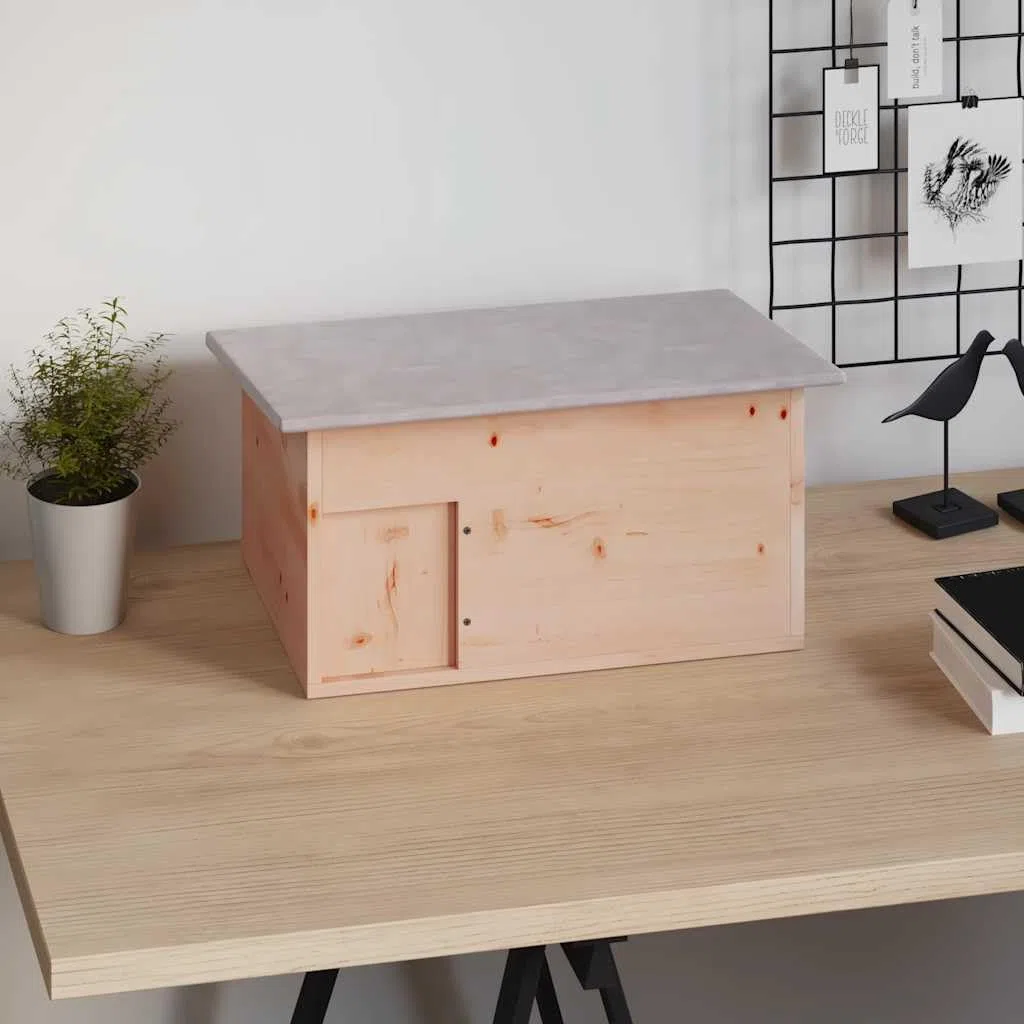 Casa para erizos, 45 x 33 x 22 cm, madera