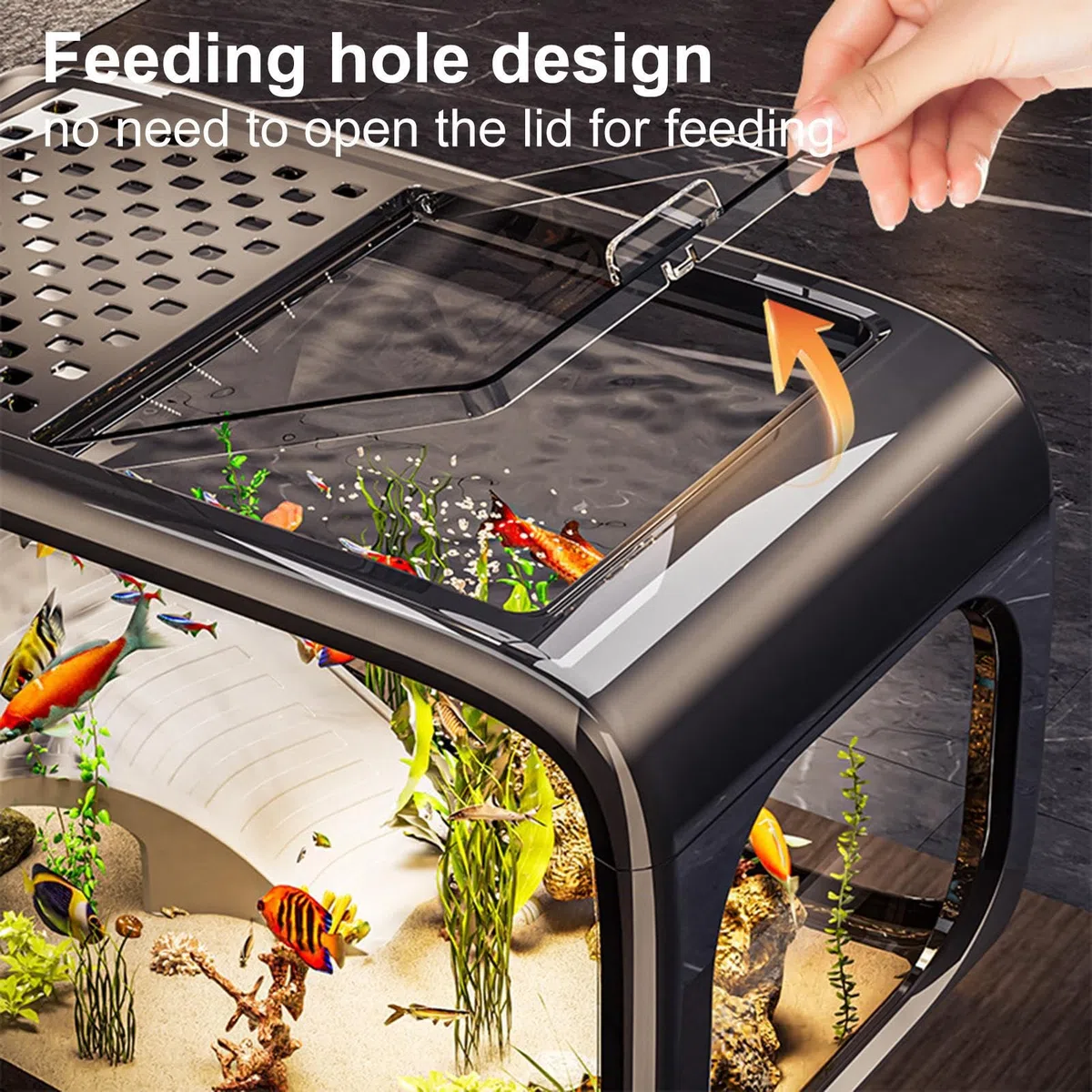 Acuario Pequeño Pequeño Acuario Nano Mini De Acrílico Transparente para