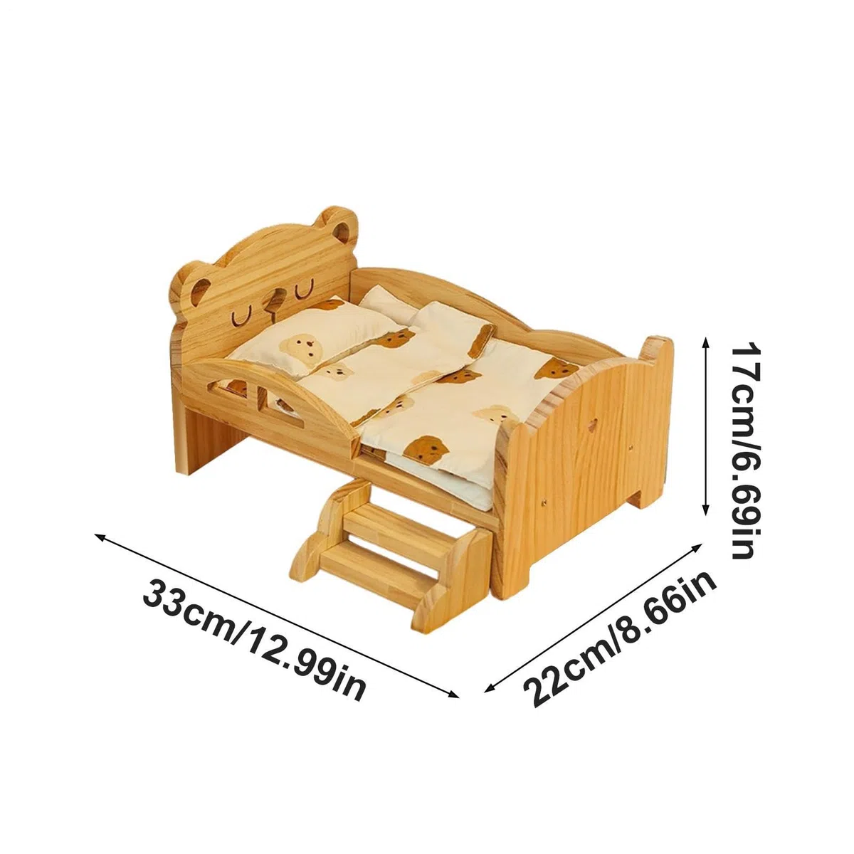 Cama de Hámster de Descanso de Madera de Animales | Cama Habitable de Madera para Pequeños Roedores Enanos Para Hámster Enano Hámster Común Chinchilla Conejo Erizo Hurón y
