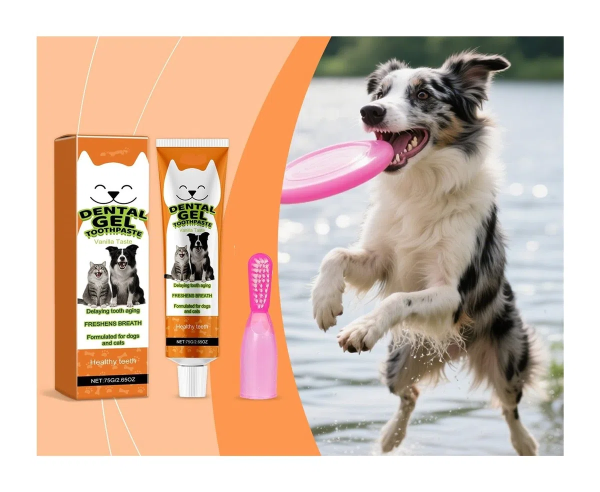 ¡Imprescindible! Pasta de dientes for mascotas de 75 g for una limpieza dental profunda y un cuidado suave(4pcs)