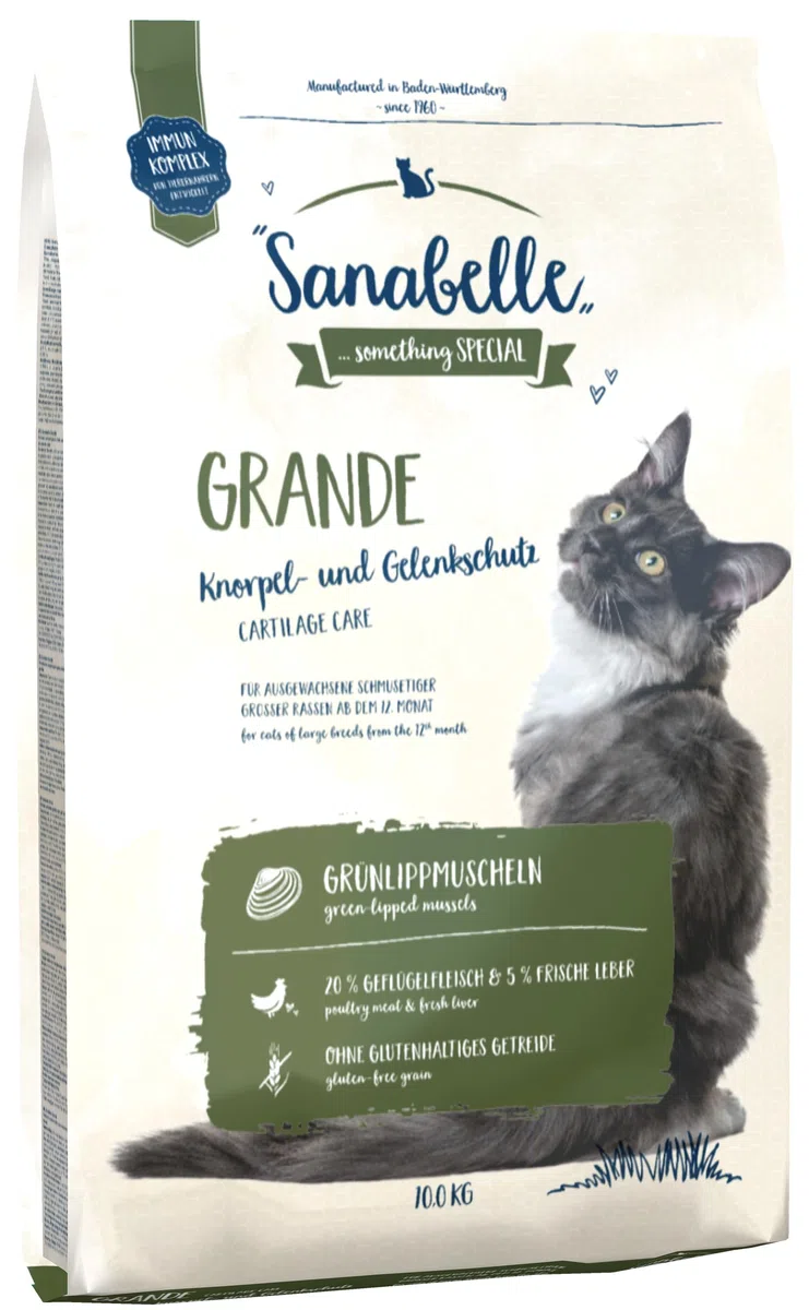 Sanabelle Grande | Alimento seco para gatos adultos (especialmente indicado para razas grandes) | 1 x 10 kg