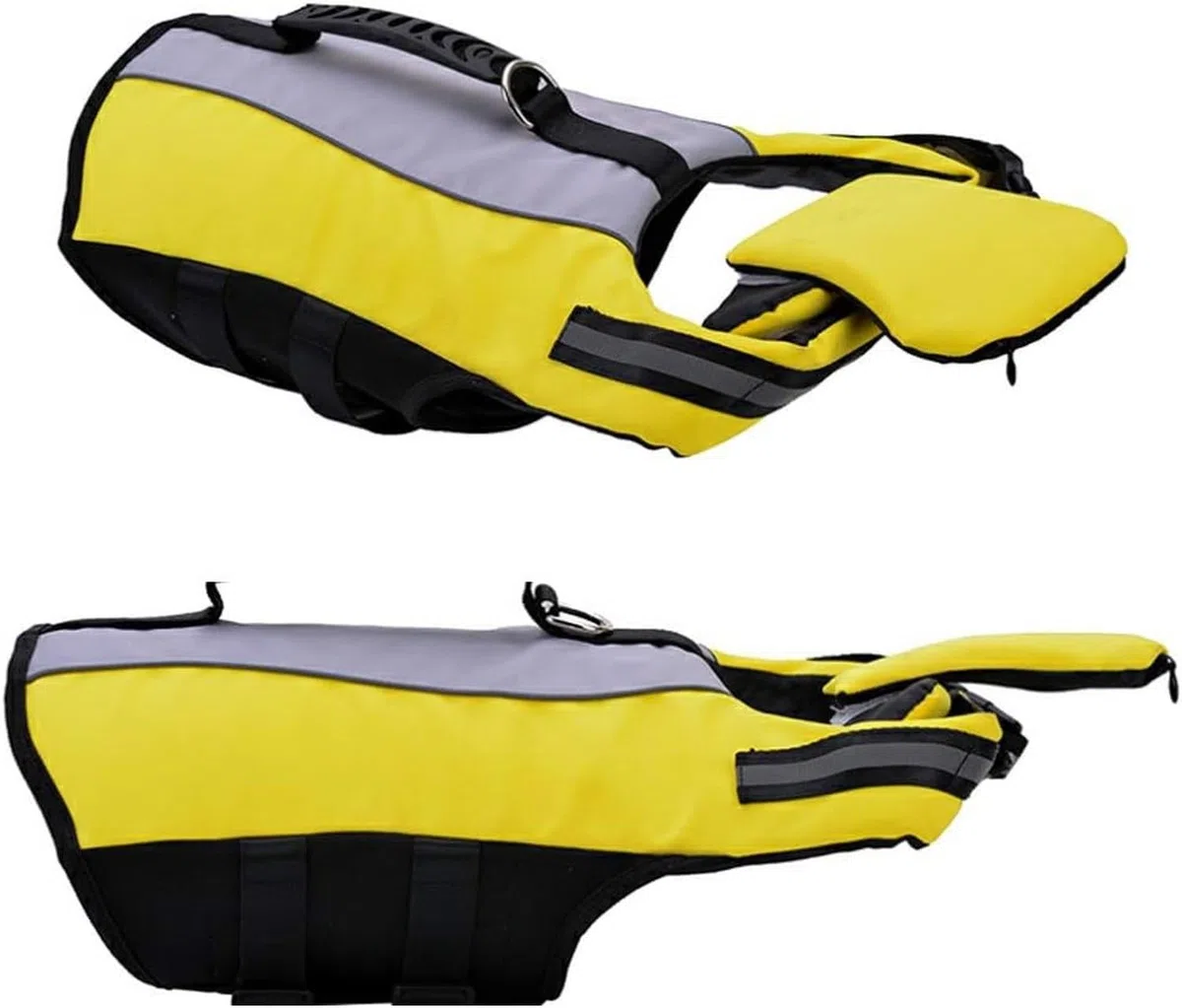 Chaleco Salvavidas para Perro Ripstop, Chaleco de Natación Plegable Portátil con Flotabilidad Mejorada, Airbag de Seguridad con Asa de Rescate Reflectante para, M, M