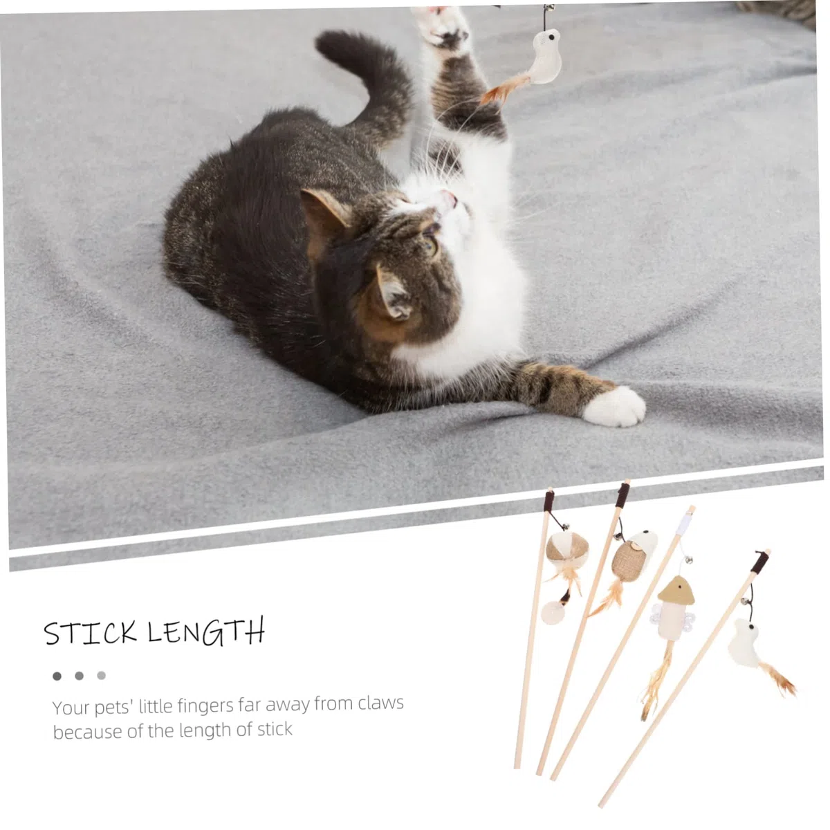Happyyami 16 Piezas Juguete para Mascotas Teaser de Gato Juguete para Gatos plushie Cat Toys Juguetes Accesorio para s Divertido Juguete un Tipo Divertido Accesorios Divertido