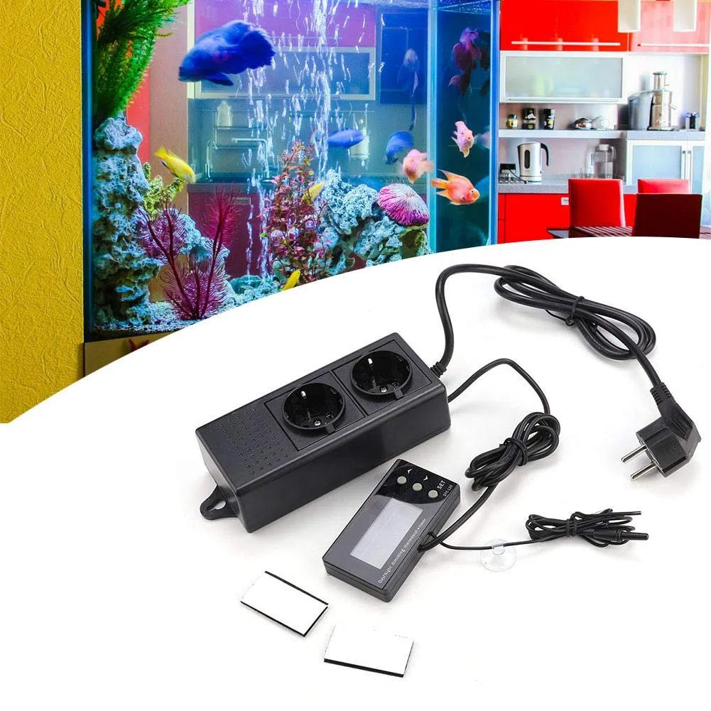 Naroote Termostato, Termostato Digital para Reptiles, Termostato para Reptiles, Reptil Termostato Digital Controlador de Temperatura de temporización PID con Pantalla LCD(EU, 220V)