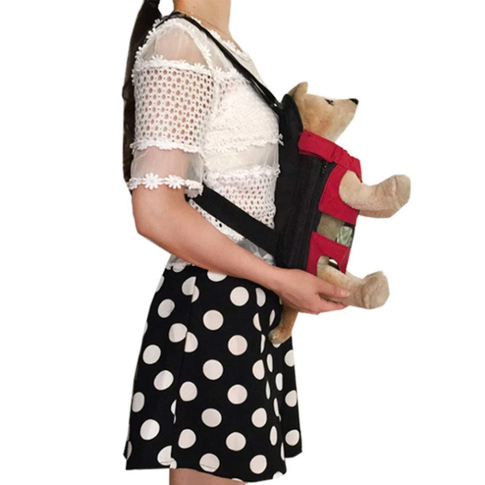 XINGYU Mochila Portadora, Bolsa De Transporte Frontal para Mascotas Bolsa De Viaje Ajustable para Perros Y Gatos Piernas Afuera Lona Ajuste Fácil para Perros Pequeños Medianos