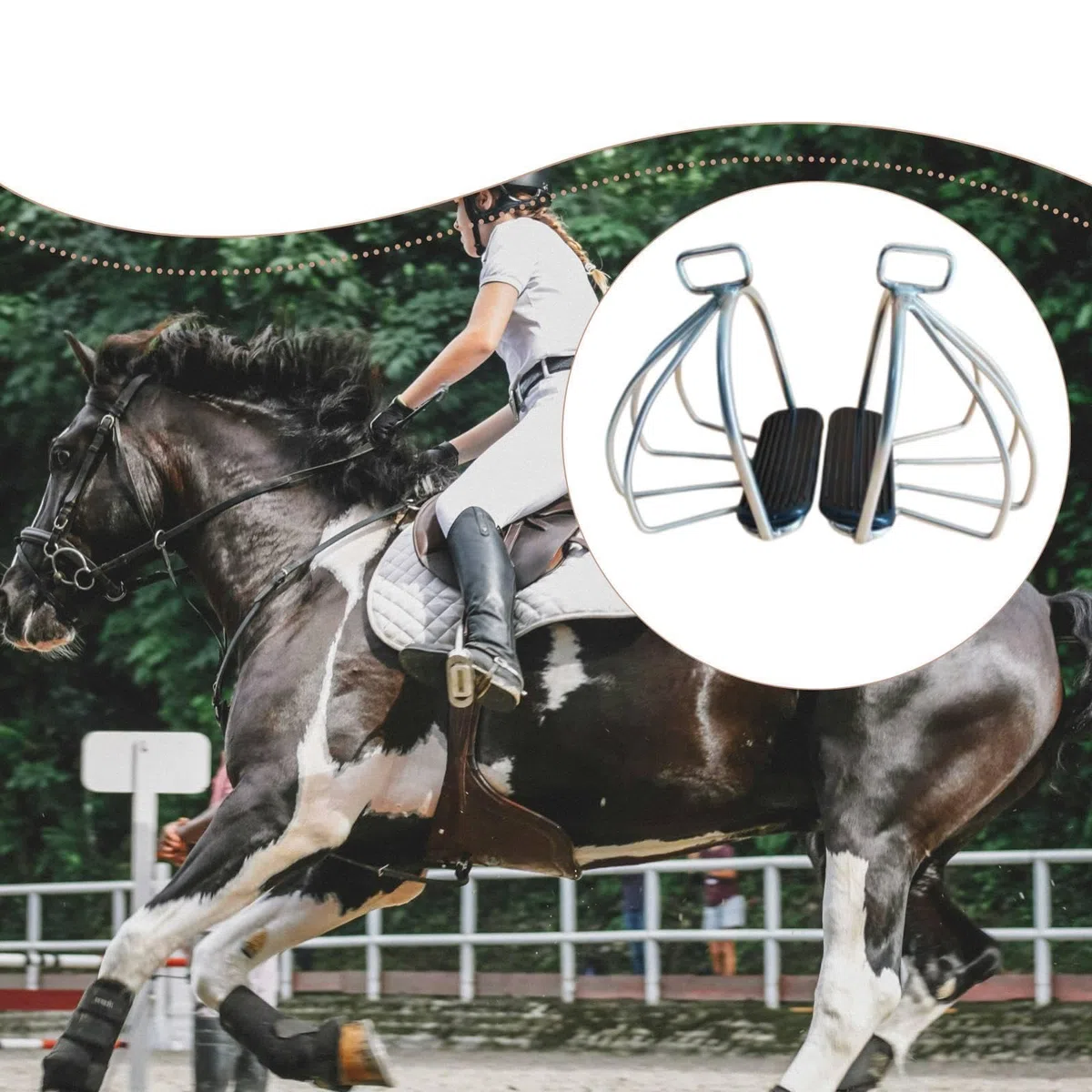 2 estribos para Montar Equipamiento equitación cómodo. Accesorios Antideslizantes. Suministros Alta Resistencia. Herramienta