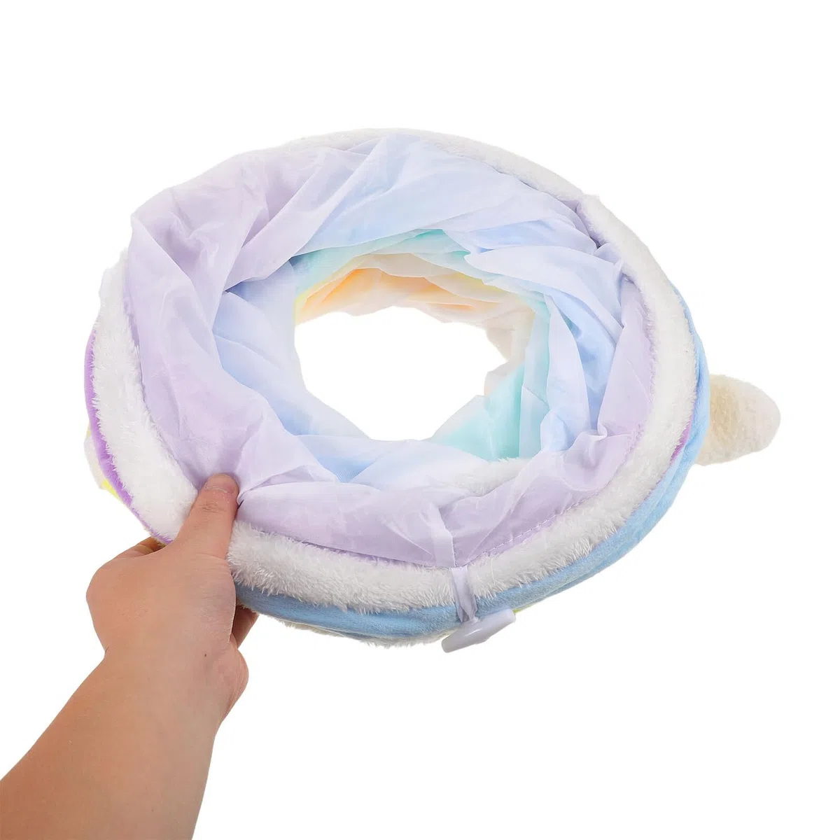 Túnel para Gatos Plegable con Papel Arrugado y Múltiples Resistente y Duradero para Ejercicio Gatitos y Pequeños Animales Interiores