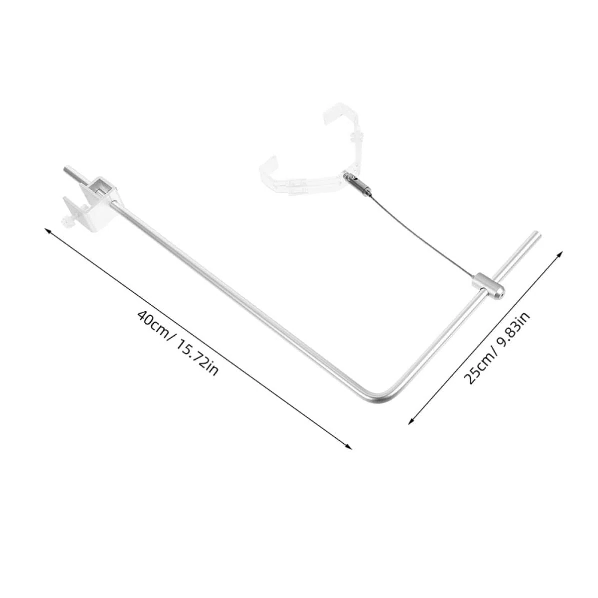 CLISPEED Soporte de Luz Diseño Ajustable 4 Piezas para Acuario de Aleación de Aluminio y Compatibilidad Versátil para Tanques de Agua Dulce y Salada