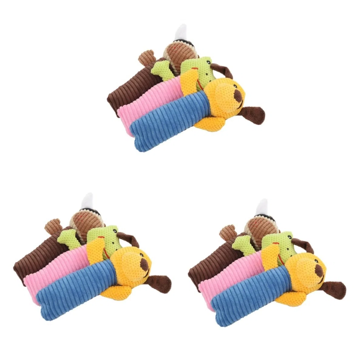 BESPORTBLE 9 Piezas Juguetes De Cachorro De Peluche De Peluche Cachorro Rompecabezas Juguetes Animales De Peluche Esponjosos Chirriantes para Mascotas Juguete Felpa