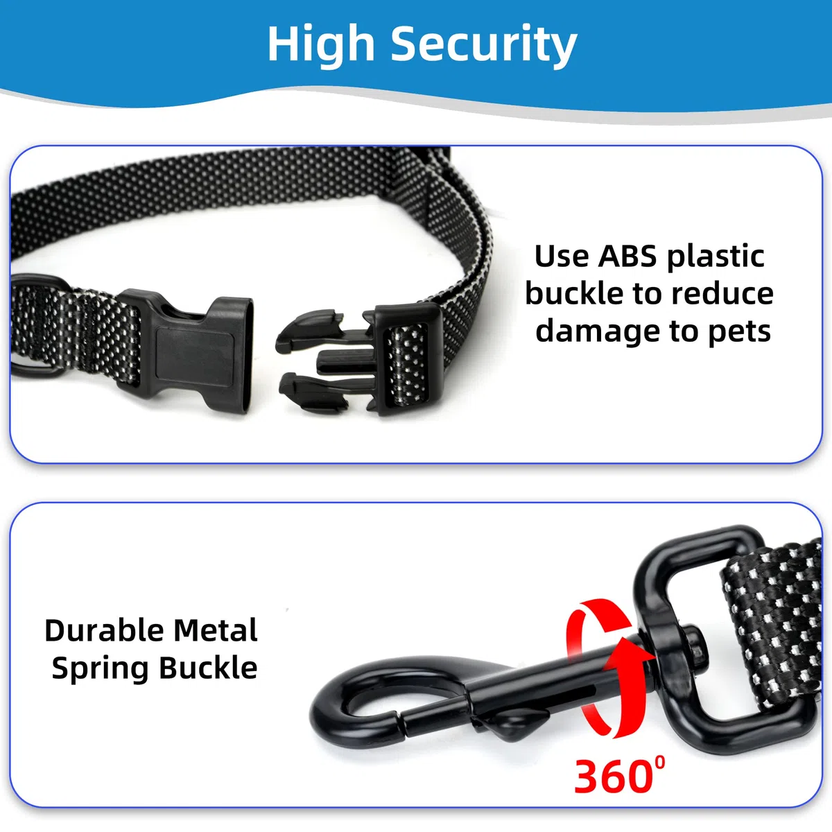 Correa para perro manos libres, suministros para mascotas, correa de cintura para pasear perros, correa de entrenamiento ajustable de 9 pies, correa cruzada resistente para perros, correr,