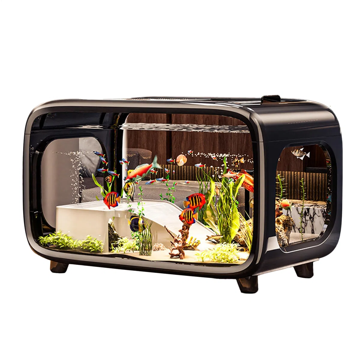 Acuario Pequeño Pequeño Acuario Nano Mini De Acrílico Transparente para
