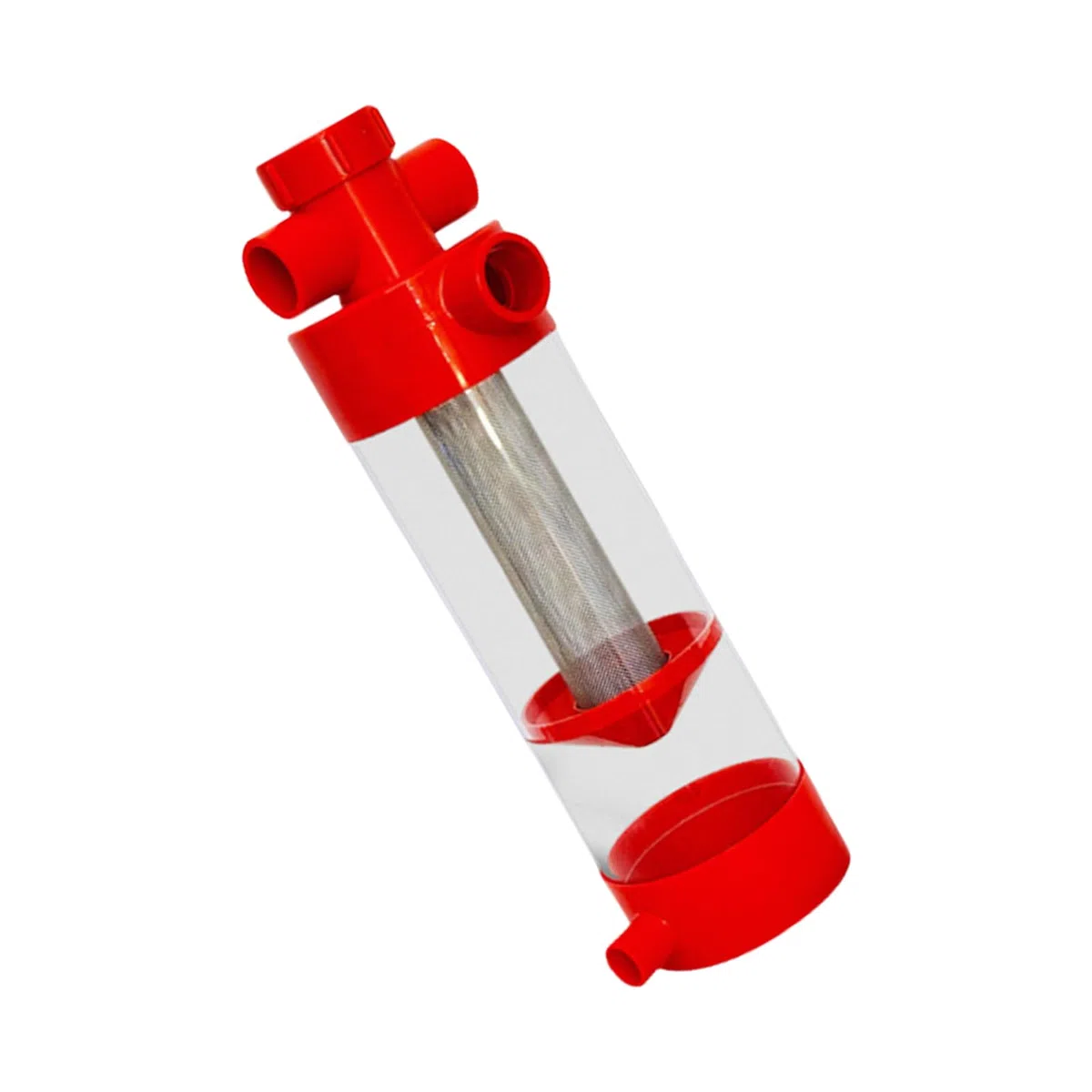Herramienta de limpieza de acuarios, de acero inoxidable, colector de caca de pescado para tanques de arrecife de agua salada, cría, estanques, terrarios y hábitats, herramienta separadora de
