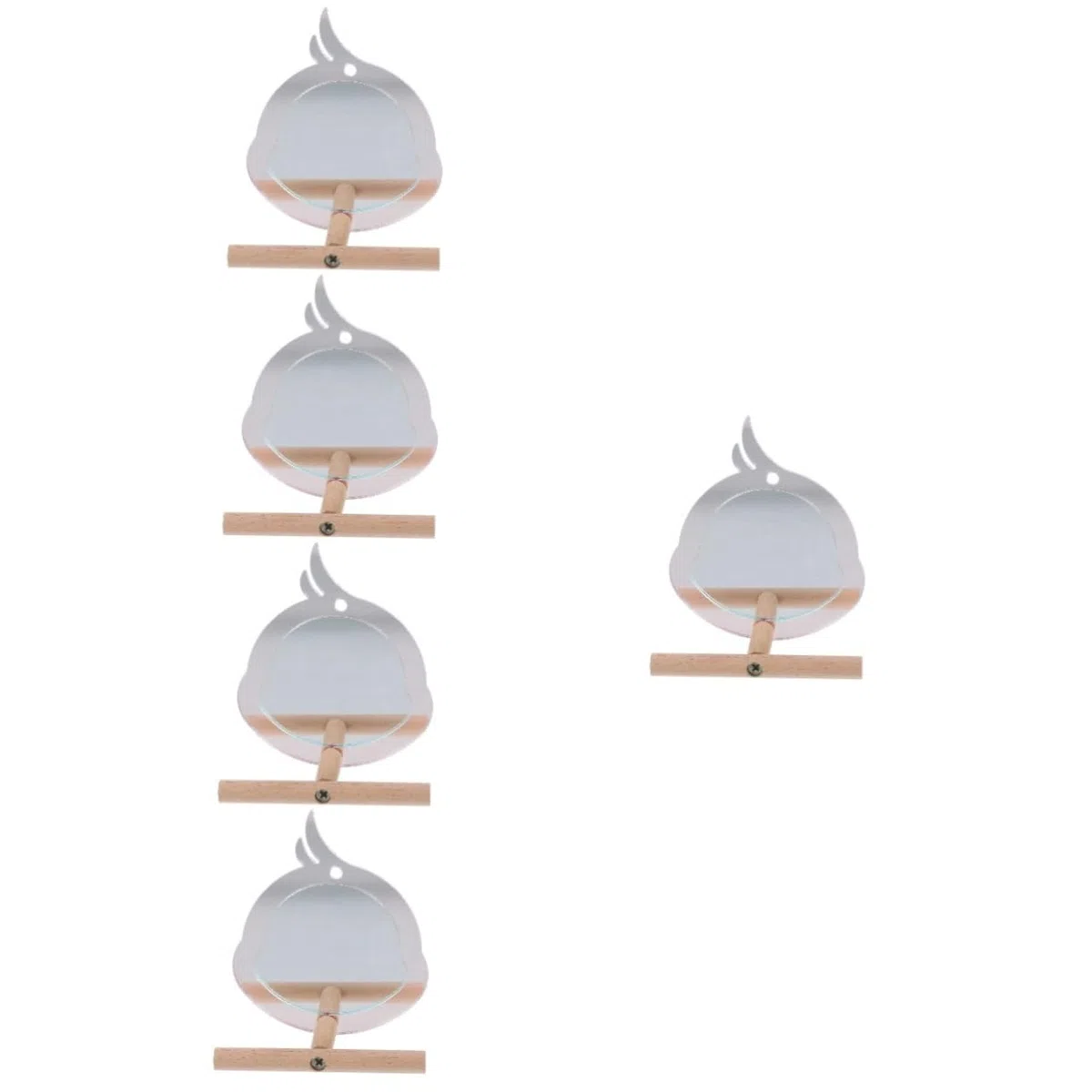 YARNOW 5piezas Perch para Aves Pequeñas Soporte Resistente para Periquitos y Juguete De Descanso y Ejercicio Diseño Chic Accesorio para Jaula De