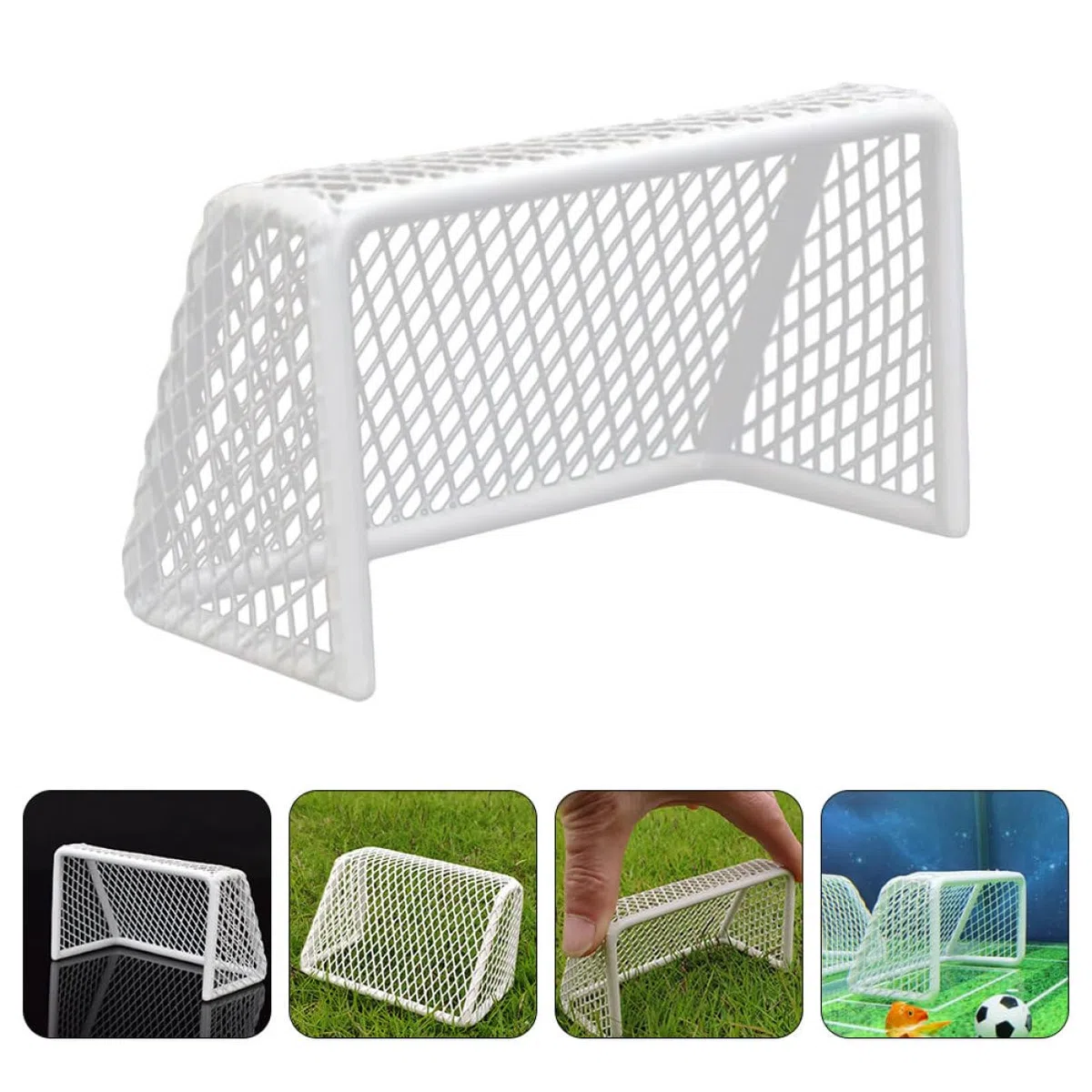 BESPORTBLE Decoración De Portería De Fútbol para Acuario Portería De Fútbol Ornamental para Pecera Decoración De Acuario De Simulación para Paisaje Acuático