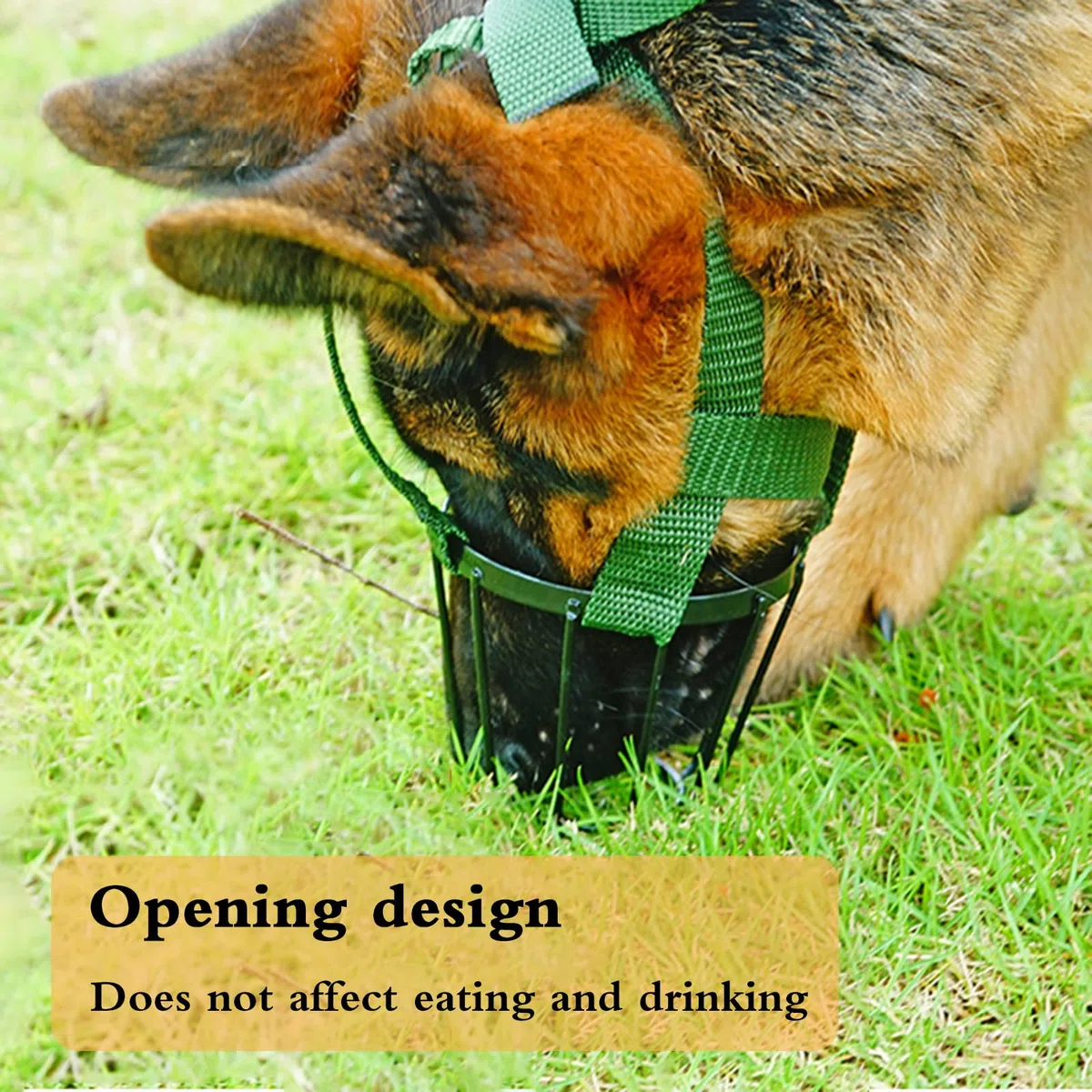 Bozal para Perros, Bozal de Malla for Cachorros, bozal for Perros Grandes, Protector for, Ajustable, Permite jadear y Beber, Gran Orificio respiración(No. 5)