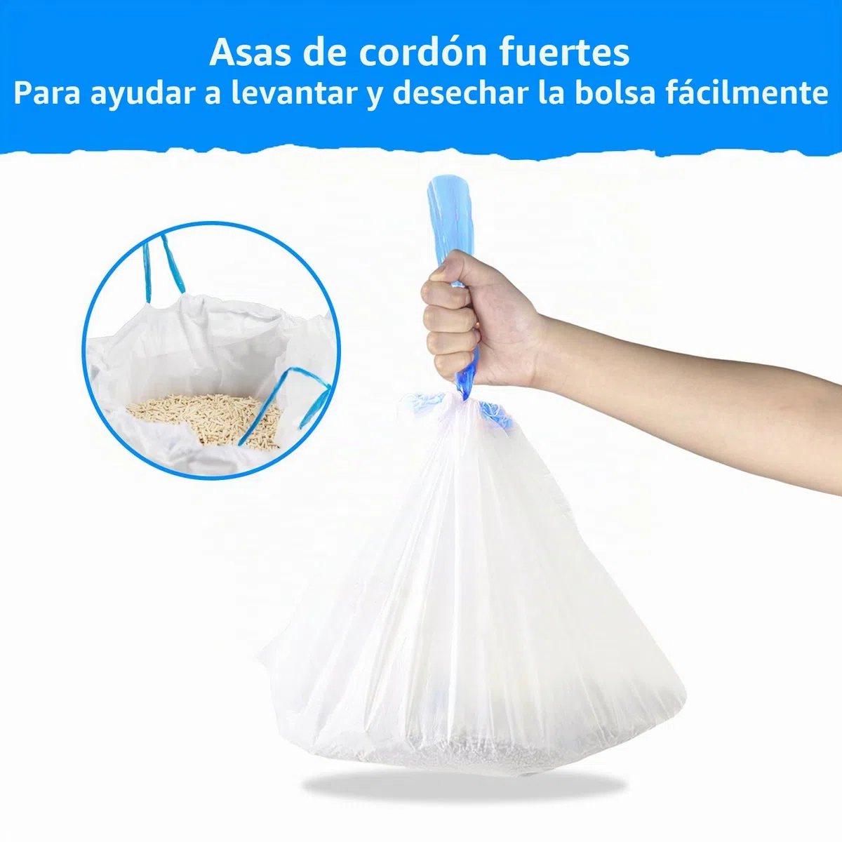 120 bolsas extragrandes para cajas de arena para gatos, bolsas para receptáculos de residuos para gatos Cleanpethome autolimpiante