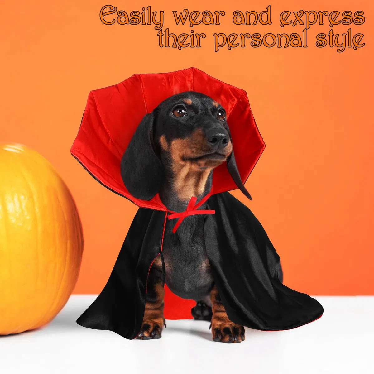 Toyvian 4 Piezas Disfraz de Halloween para Perro Vampiro, Capa Festiva