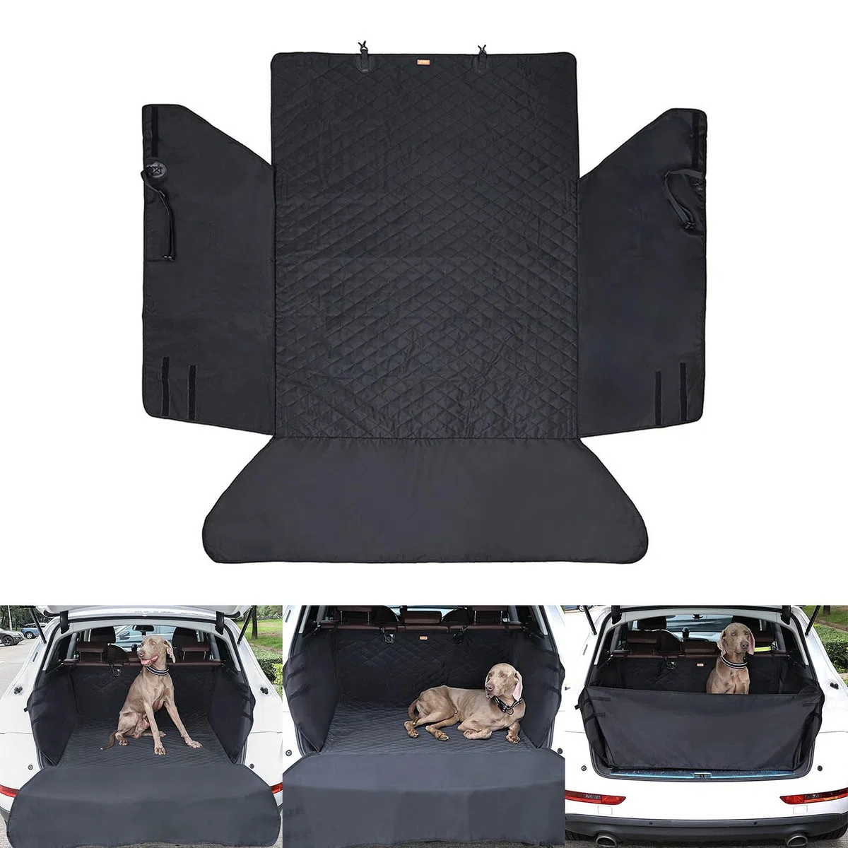 Funda de carga para maletero de mascotas, a prueba de arañazos, fácil de instalar, ajustable, protector de carga para maletero de mascotas, funda de asiento para coche, SUV, accesorios para perros