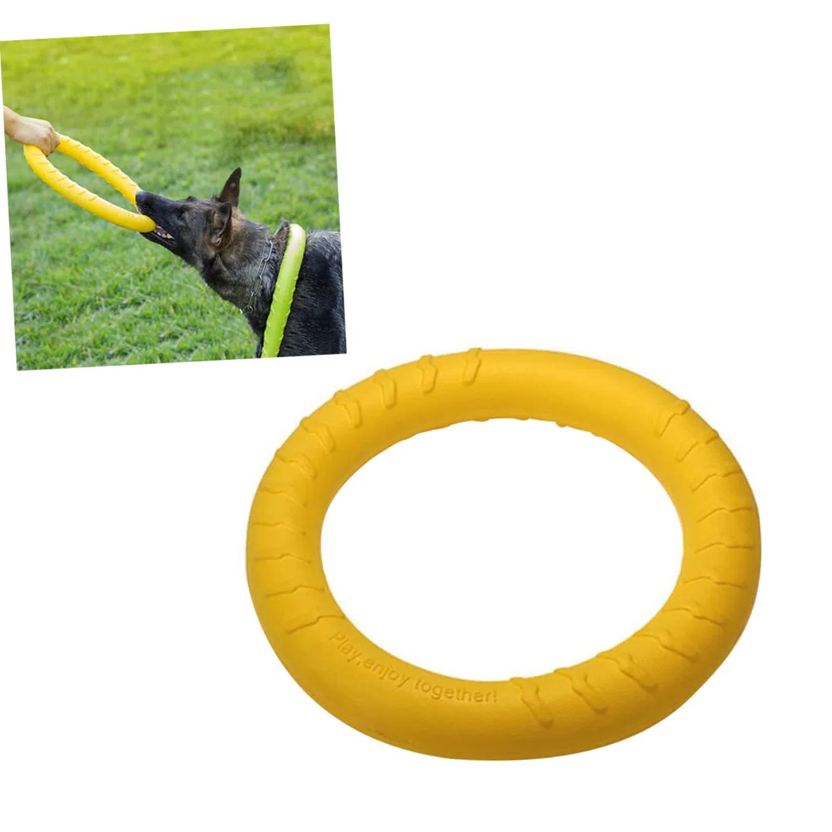POPETPOP 2 Piezas Juguetes para Perros Cachorros Juguetes para Morder Perros Anillo De Perro Anillo De Juguete para Mascotas Mordida De Perro Masticar