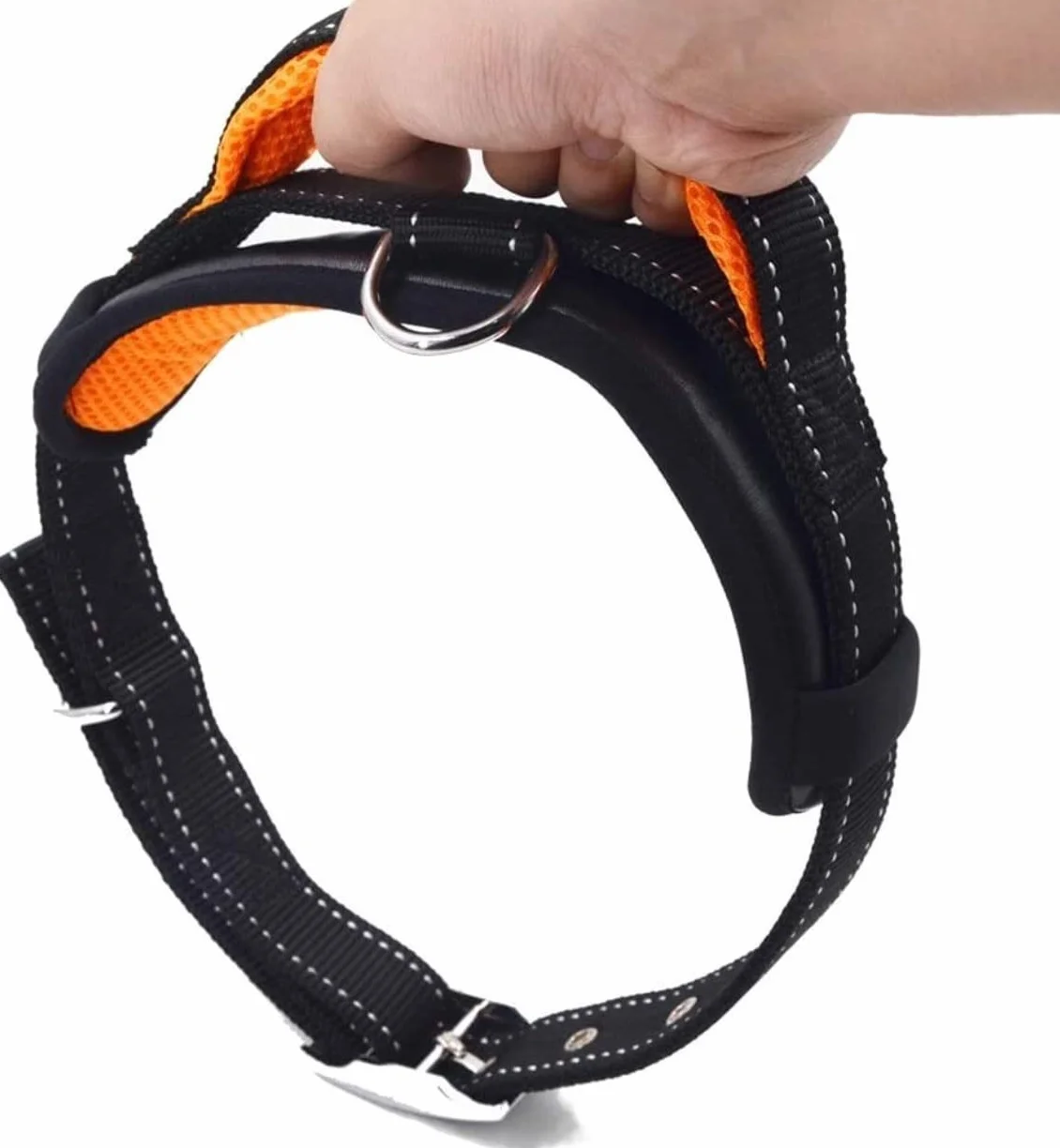 Correa Perro Correr Collar De Nailon para Perros Y Mascotas, Correas Entrenamiento Ajustables, Collares Seguridad para Pequeños Medianos Antideslizantes Reforzada(Rot,2.5cm*120cm)