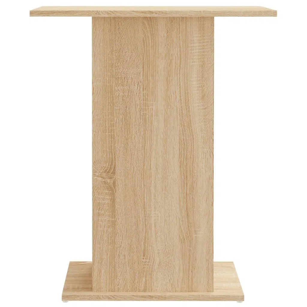 IKAYAA Soporte para Acuario Mueble para Acuario de MDF Soporte para Tanque de Reptiles 60.5 x 36 x 72.5 cm con Gabinete de Almacenamiento para Salón, Oficina, Recepción, Roble Sonoma