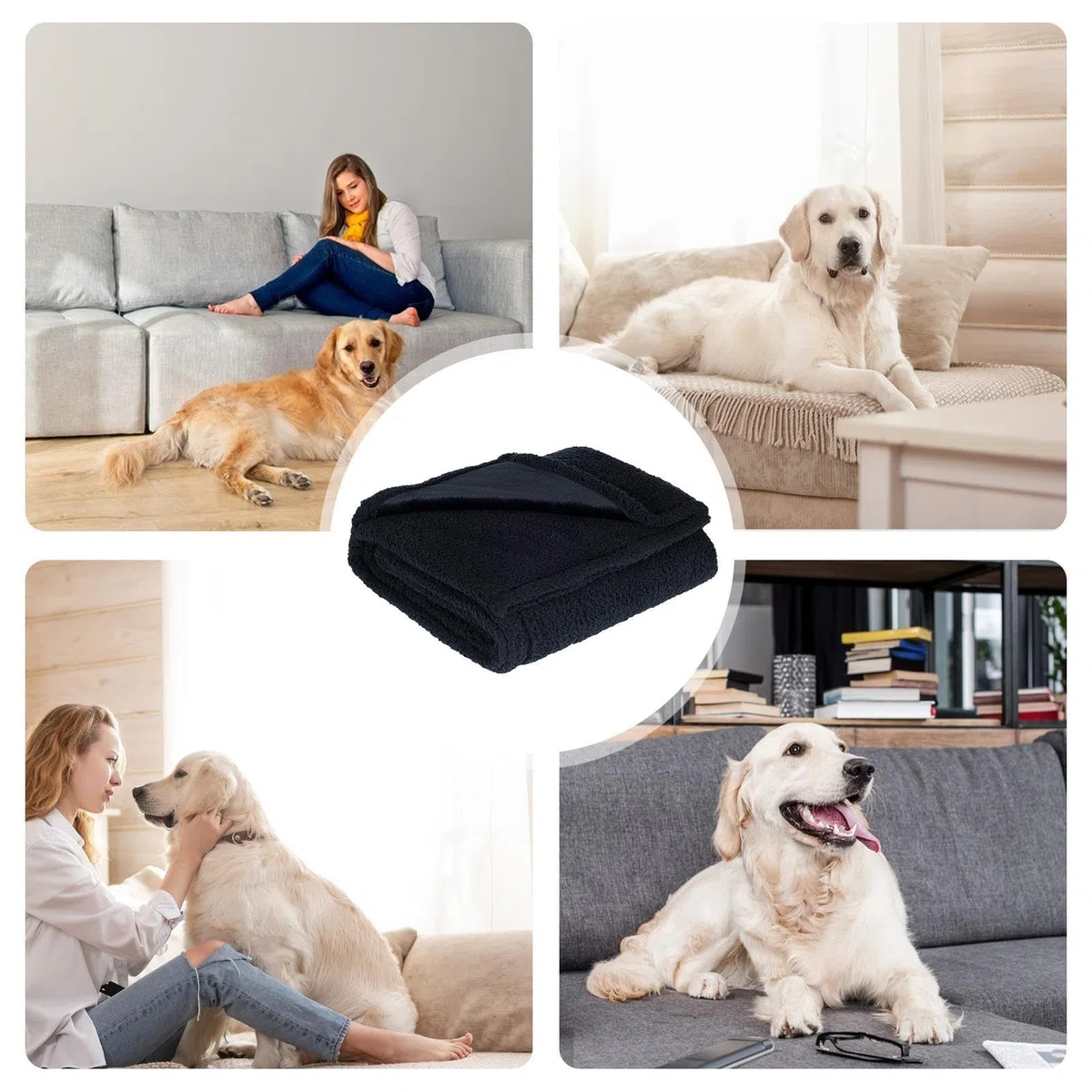 Protector de muebles de forro polar, manta impermeable | patas de franela | estampadas, mantas de franela gruesa para mascotas, manta impermeable para gatos, manta lavable para perros, gatos domésticos