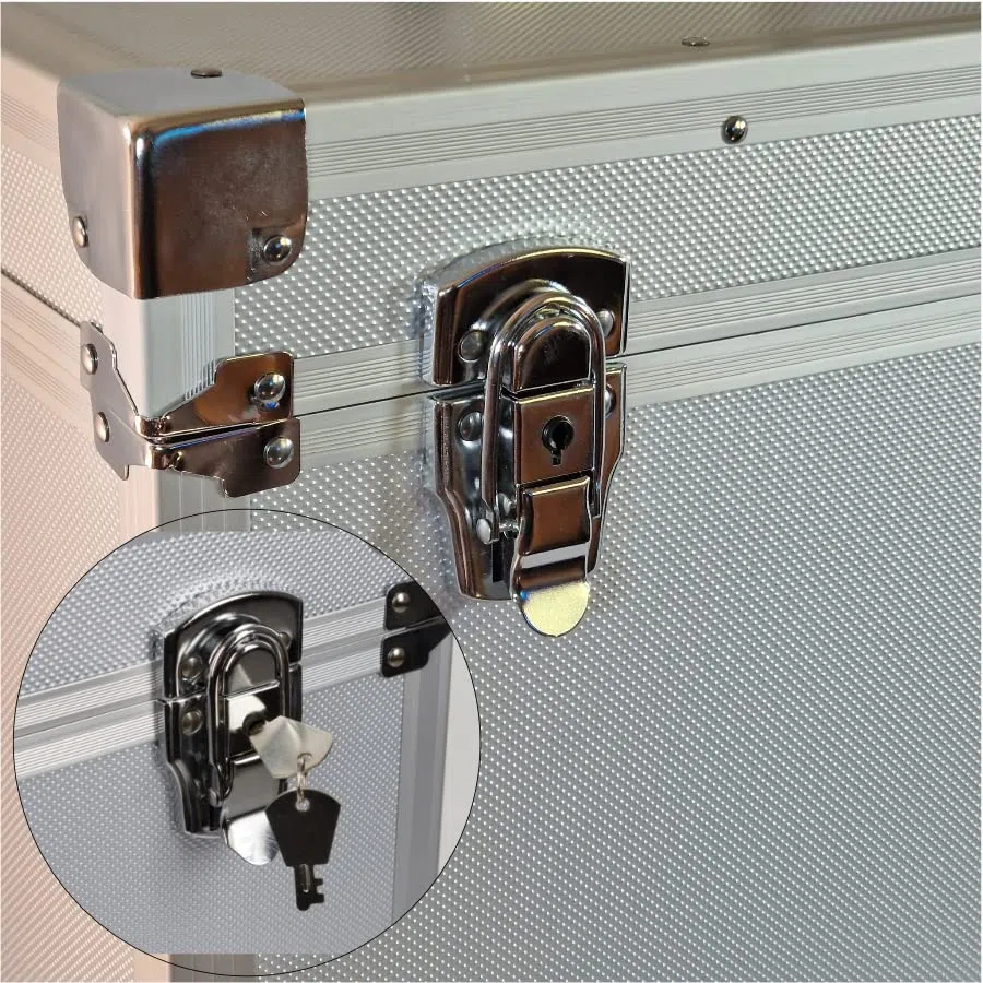Caja de aseo para llevar todo el caso de aluminio Pony Riding Horse Tack contenedor de almacenamiento ecuestre veterinario mascota perro peluquero