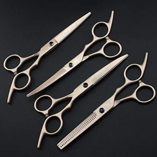 Tijeras De Peluquería Para Perros Tijeras De Peluquería Para Mascotas Kits De Tijeras De Peluquería Para Mascotas Profesionales, Tijeras De Corte Tijeras Curvas Tijeras Tijeras Estuche De Cuero