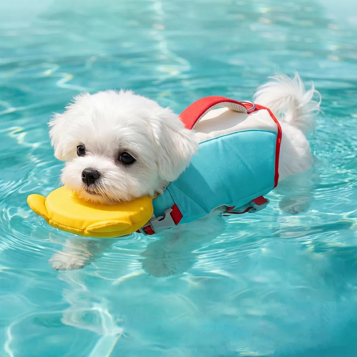 Chaleco de natación para perros de alta flotabilidad transpirable