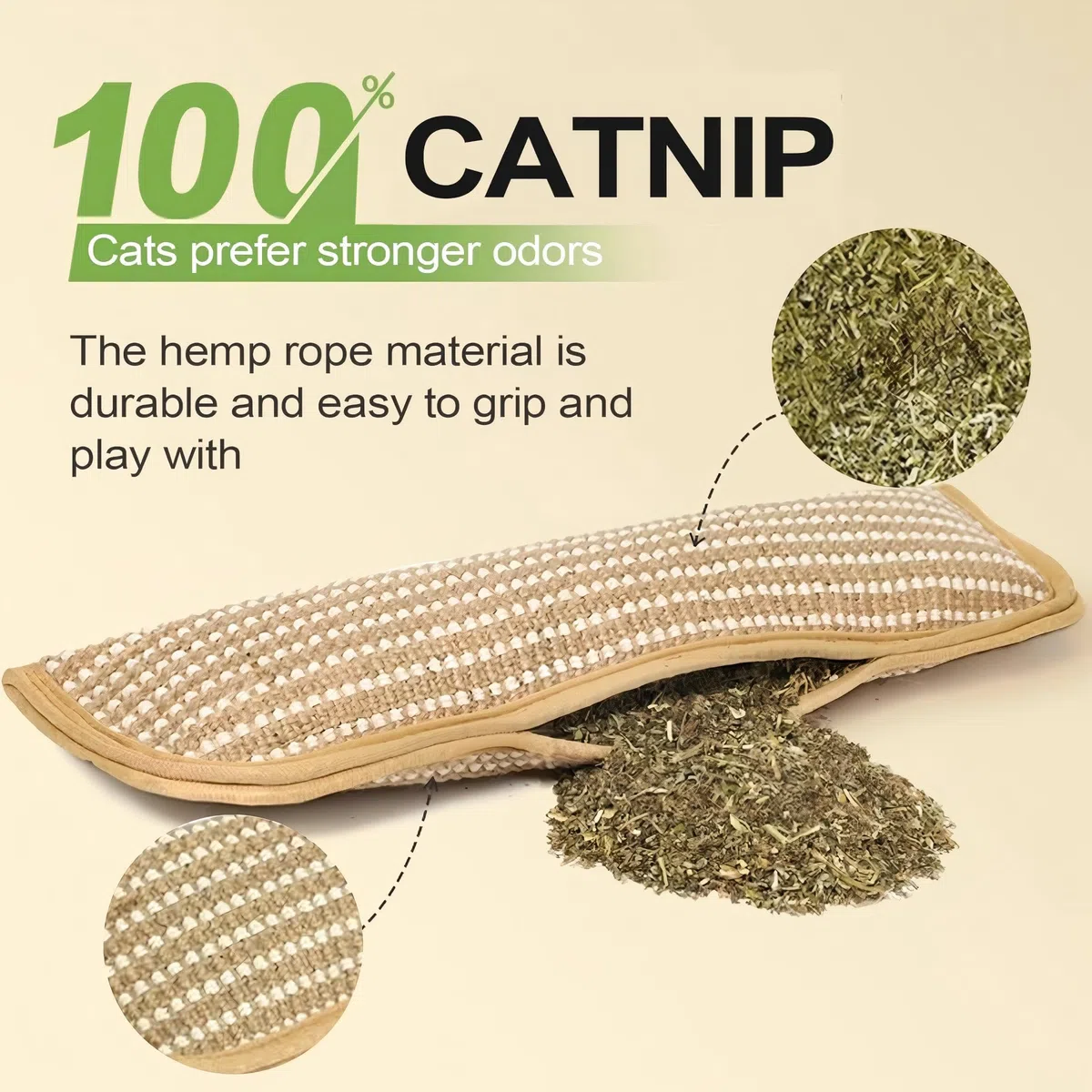 Juguetes de hierba gatera, juguetes para gatos, juguetes de hierba gatera para gatos, paquete de 2 juguetes interactivos de hierba gatera con mezcla de hierbas orgánicas de 8000 mg para rascar