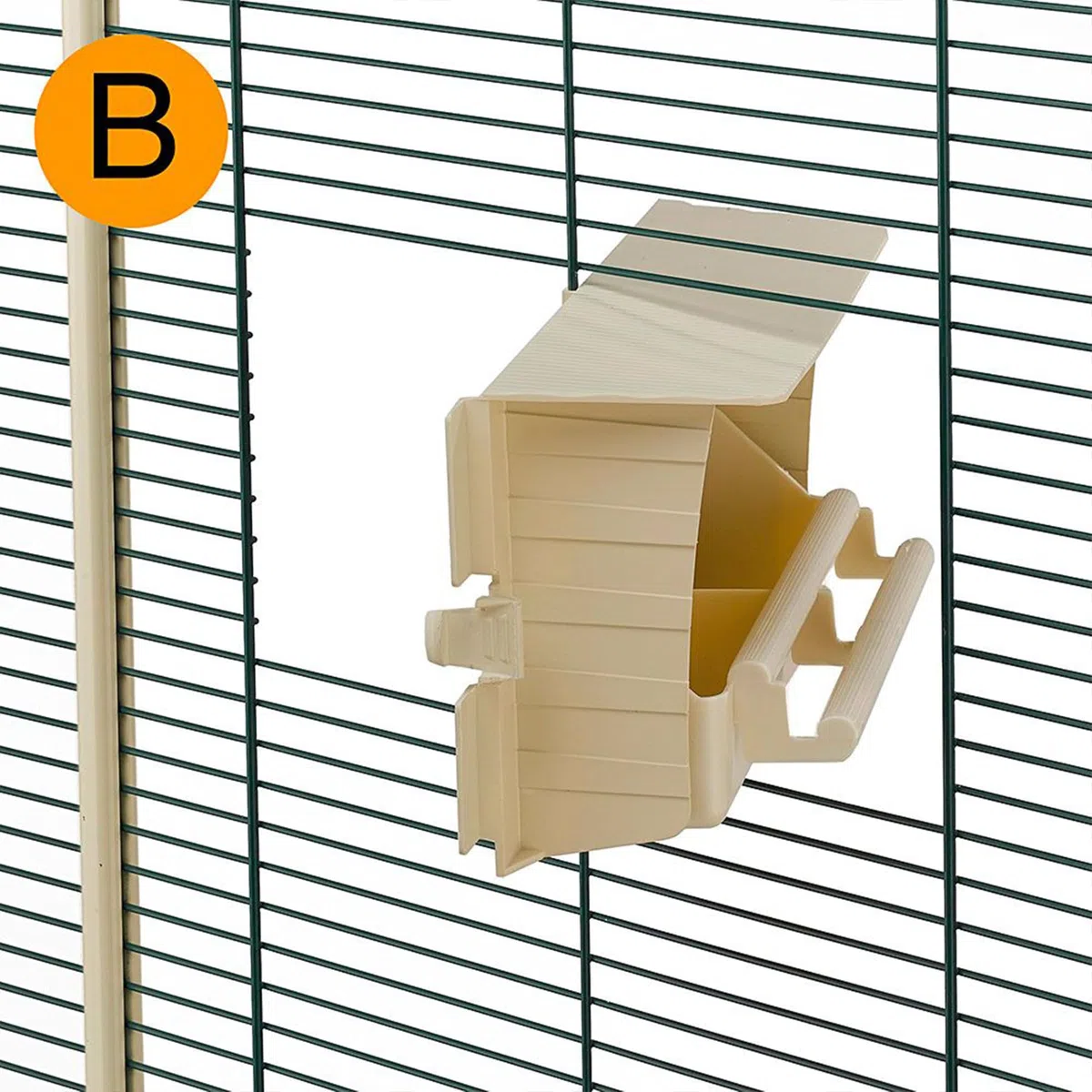 Ferplast Jaula para Pájaros, Aviario Nota Medium Exterior Interior Pájaros, Canarios, Periquitos, Cotorras, Agapornis, de Metal, Todos los Accesorios Comedero Perchas Ruedas, 95 x 64 x h 165.5 cm.
