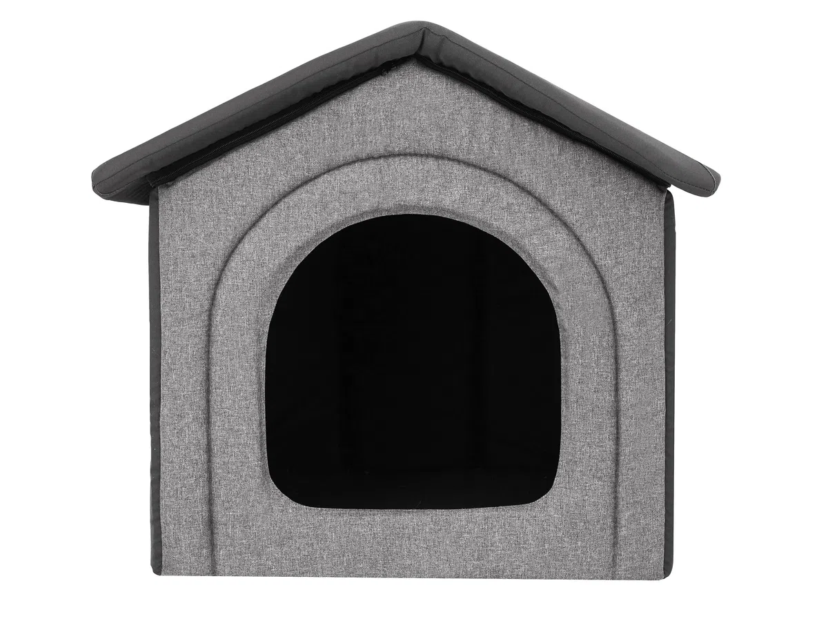 Caseta para mascotas, esquina para perros, caseta para mascotas, zona de descanso, caseta para mascotas, caseta para mascotas, caseta R2: 38 x 44 cm, piedras ecológicas de grafito + grafito Oxford