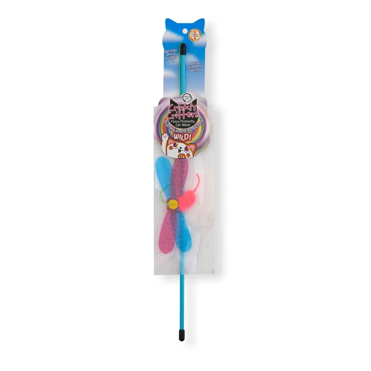 Necoichi Crinkly Critters - Juguete Interactivo de Plumas de Gato número 1 Japón