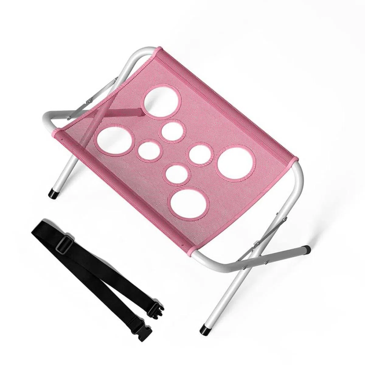 Silla para Bañar Perro Tela De Secado Rápido Cama Plegable 2 En 1 para El Aseo De Mascotas Estructura Sólida Soporte para BañO De Perros Recorte Diario De Uñas,Baños,Pink